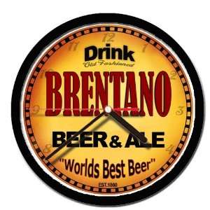  BRENTANO beer and ale cerveza wall clock: Everything Else