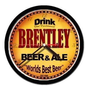  BRENTLEY beer and ale cerveza wall clock: Everything Else