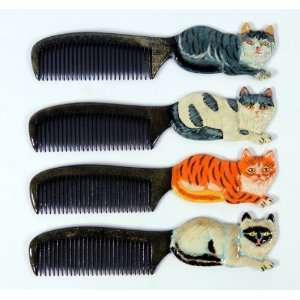   Pack Handpainted Assorted Cat Comb (Set Of 12)