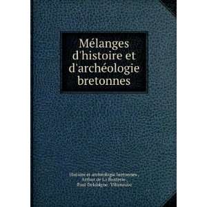  MÃ©langes dhistoire et darchÃ©ologie bretonnes 