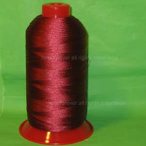 1850Y dark Red Bonded Nylon sewing Thread #92 T90 leather SEAT SHOE 