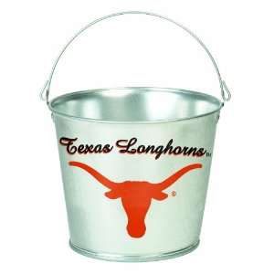  NCAA Texas Longhorns 5 Quart Galvanized Pail: Sports 