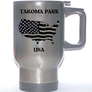  US Flag   Takoma Park, Maryland (MD) Stainless Steel Mug 