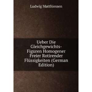   (German Edition) Ludwig Matthiessen  Books