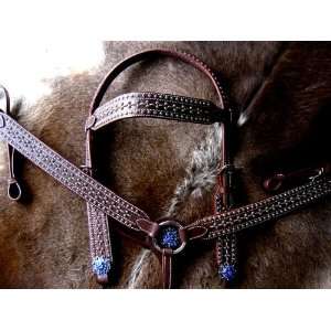  Bridle & Headstall Set with Dark Brown Leather Everything 