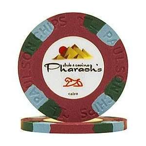  Red Pharaohs Club & Casino Paulson™ Top Hat & Cane Chip 