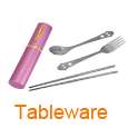 Chopsicks Spoon Fork Knife Cutlery Tableware Travel kit  