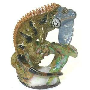  Iguana on Branch Tagua Carving