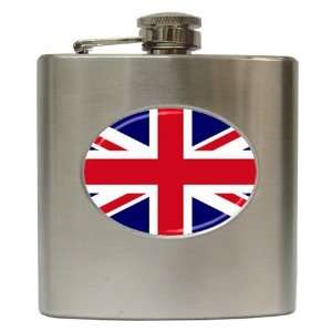  British English Flag Hip Flask (6 oz)