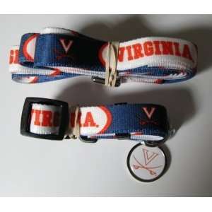 Virginia Cavaliers Pet Accessories Set   Large (6 Leash, Collar, and 