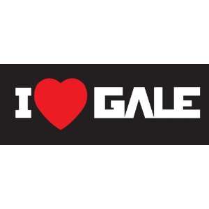 Hunger Games I Heart Gale Sticker Decal. White and Red