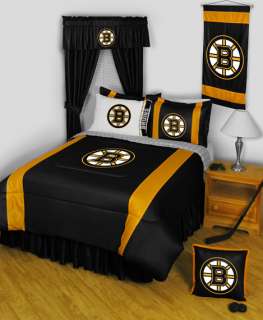 NHL BOSTON BRUINS SL (3) Piece Comforter Bed Set!  