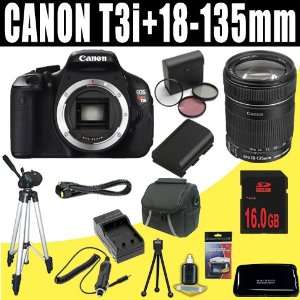 Canon EOS Rebel T3i 18 MP CMOS Digital SLR Camera Body + Canon EF S 18 