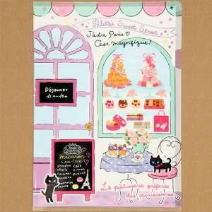  French bakery A4 plastic file folder pâtisserie Toys 