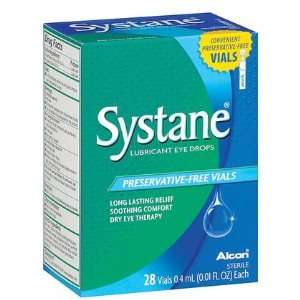  Systane Lubricant Eye Drops 0.01 oz, 28 ct Preservative 