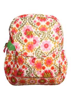   Bookbag Backpack Bag Baroque Folkloric Boysenberry Happy Snails  