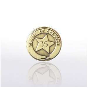  Brass Anniversary Lapel Pin   35: Office Products
