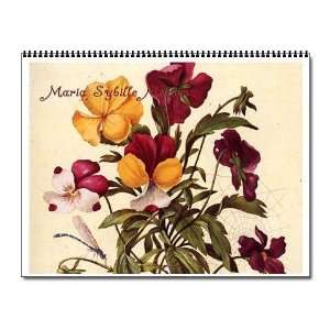  The Art of Maria Sybille Merian Flowers Wall Calendar by 
