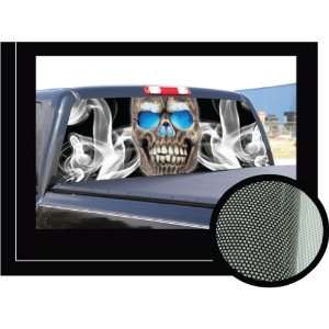  SKULL 16 x 54   Rear Window Graphic   back compact pickup truck 