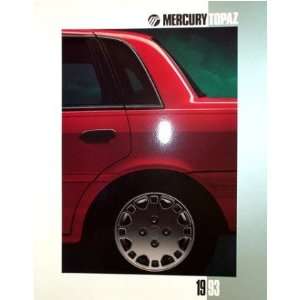    1993 MERCURY TOPAZ Sales Brochure Literature Book Automotive