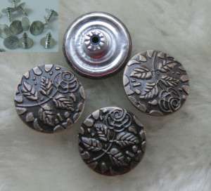 NO SEW 20MM Metal Jean Jacket Tack Buttons brass F119  