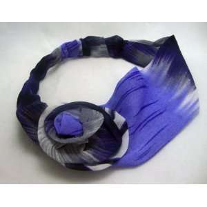  Purple Tie Dye Fabric Headband 