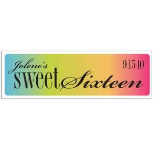  Sweet 16 Birthday Banner (3 Color Options): Kitchen 