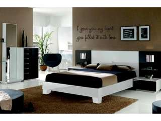   YOU MY HEART Vinyl Wall Decal Words Lettering Quote Bedroom Home 24