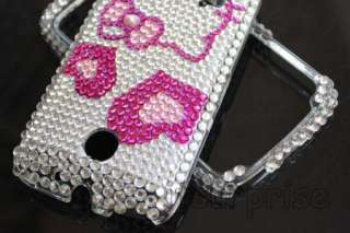 Bling Diamond Hearts Kitty Case Cover For Huawei Ascend II 2 M865 