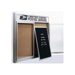   RHI3630RH Enclosed Bulletin Board with Red Oak Frame: Office Products