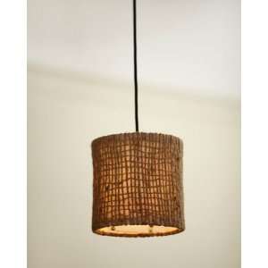 Burleson Collection 1 Light 8 Open Weave Natural Twine Mini Pendant 