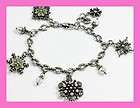 Brighton ICE DIAMOND Charm Silver Bracelet   NWOT Tin