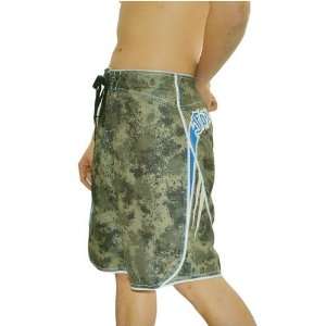 Mens Fox green camouflage surfing boardshort. Simple and clean design 