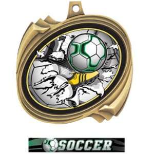  Soccer Bust Out Insert Medals M 2201S GOLD MEDAL ULTIMATE 