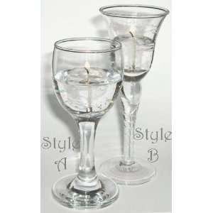    Mini Sized Wine Glasses Gel Candle Set of 12: Home & Kitchen