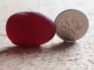 Stunning perfect English sea glass red color perfect for Valentines 