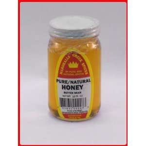 HONEY PURE BUTTER BEAN FLAVORED 12 OZ: Grocery & Gourmet Food