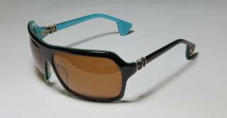 NEW CHROME HEARTS T TS BROWN/BLUE SUNGLASSES/SHADES/SUNNIES W/STERLING 
