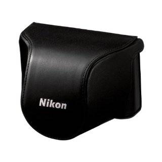 Nikon CB N2000SA Black Leather Body Case Set for Nikon 1 J1 Digital 