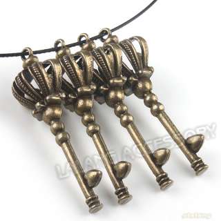 40x New Cute Ancient Bronze keys Charms Pendants 140455  