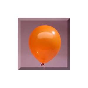   12 Sunburst Orange Transparent Latex Balloon