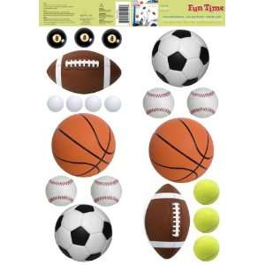  Two Fun Time Wall Stickers (Sports) One set of Stickers 