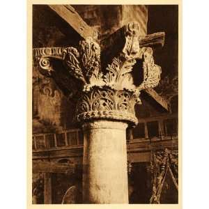  1926 Arta Greece Byzantine Church Capital Architecture 