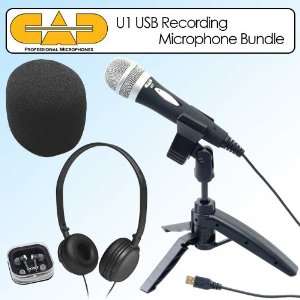  CAD Audio U1 USB Recording Microphone With Tripod Stand 