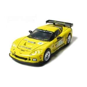  2007 Chevy Corvette C6R 1/64 Yellow #4 Toys & Games