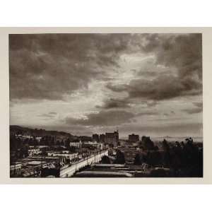  1927 Sunset Hollywood California Photogravure VERY NICE 