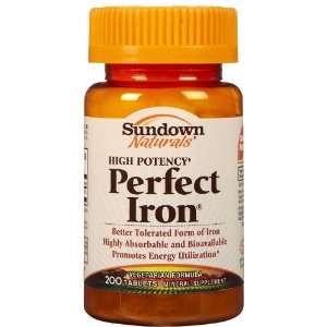  Sundown Perfect Iron Tabs: Health & Personal Care