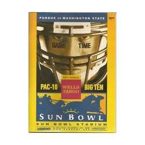Sun Bowl Purdue vs. Washington State Program   2001  