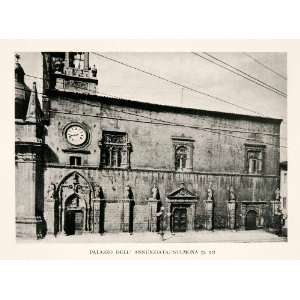 1929 Halftone Print Palazzo DellAnnunziata Sulmona Italy 