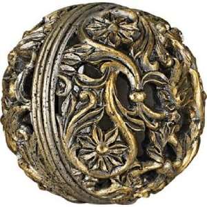  Decorative Gold Scroll Accent Ball: Home & Kitchen